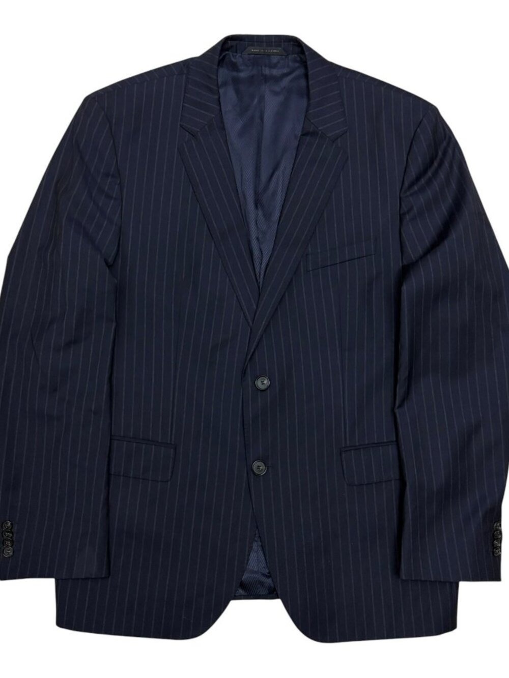 HUGO BOSS Blazer Sport Coat REDA Super 110 Pinstripe VIRGIN WOOL ITALY Mens 44R